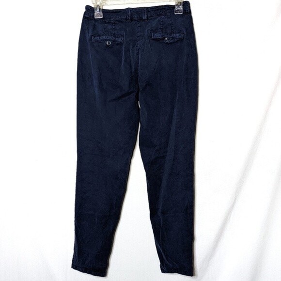 Zara Basic Denim Navy Blue Pants with Pockets Size 2 - Picture 2 of 4
